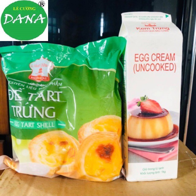 Combo Đế Bánh Tart Trứng  và Kem Trứng Nhất Hương