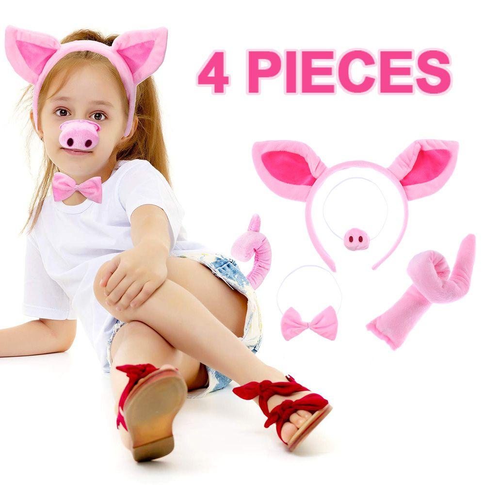 Bộ Trang Phục Hóa Trang Chú Heo Hồng Xinh Xắn Cho Bé Gái