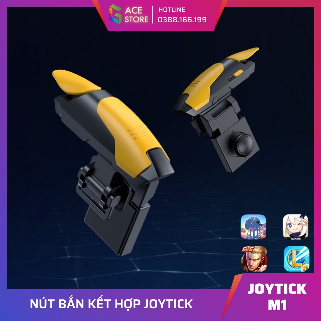 Joystick M1 | Nút bắn kết hợp joytick chơi game siêu đỉnh dành cho mobile