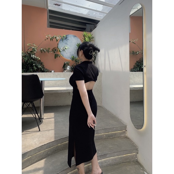 ĐẦM POLO KHOÉT LƯNG NATURAL DRESS BIGSIZE