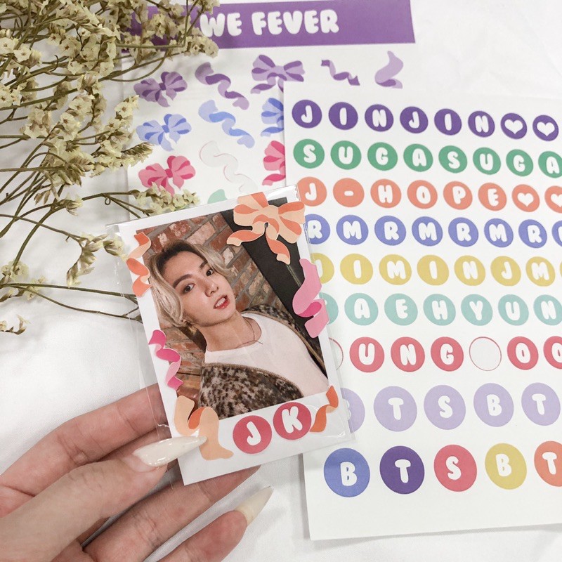 Bộ ảnh và hình dán BTS | Set Polaroid và sticker