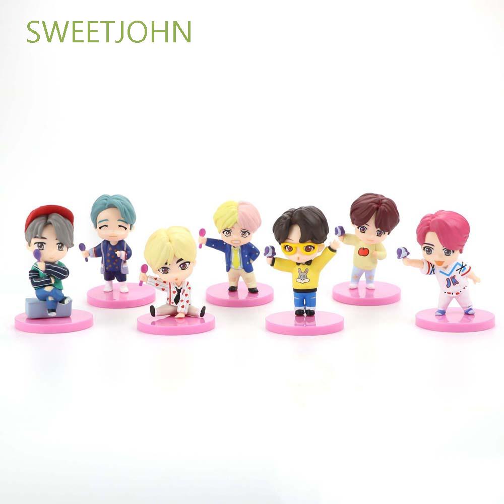 Set 7 Mô Hình Đồ Chơi Nhân Vật Trong Phim Hoạt Hình &quot;Sweetjonhn&quot;