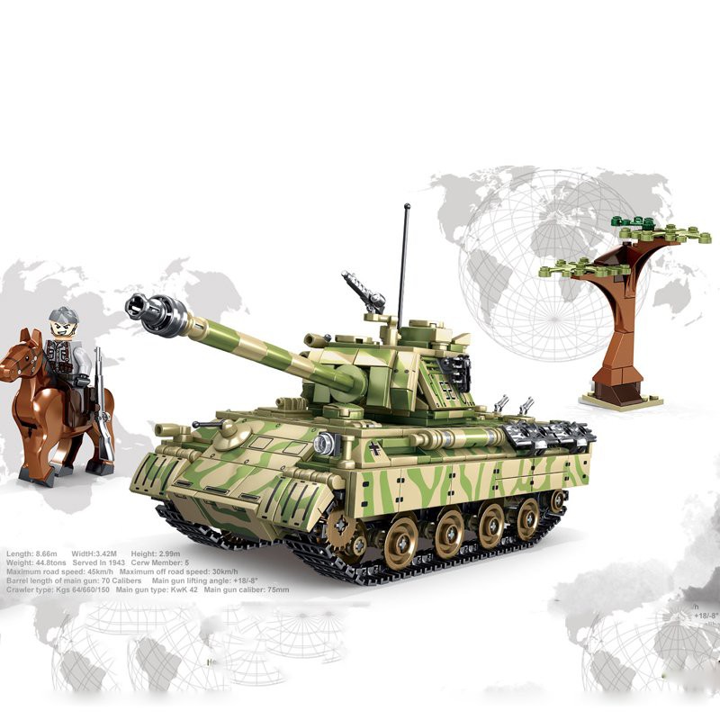 Lắp ráp xe tank panzerkampfwagenv panther 0108 Xe tăng Panther bộ binh