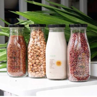 🍅 Mẫu mới 2020 🍅 Bình Thủy Tinh Nắp Thiếc 310ml trơn