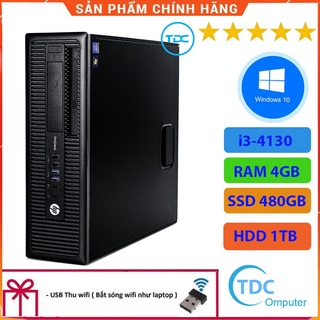 Mua Case máy tính để bàn HP 400G1/600G1 CPU i3-4130  Ram 4GB SSD 480GB + HDD 1TB Tặng USB thu Wifi
