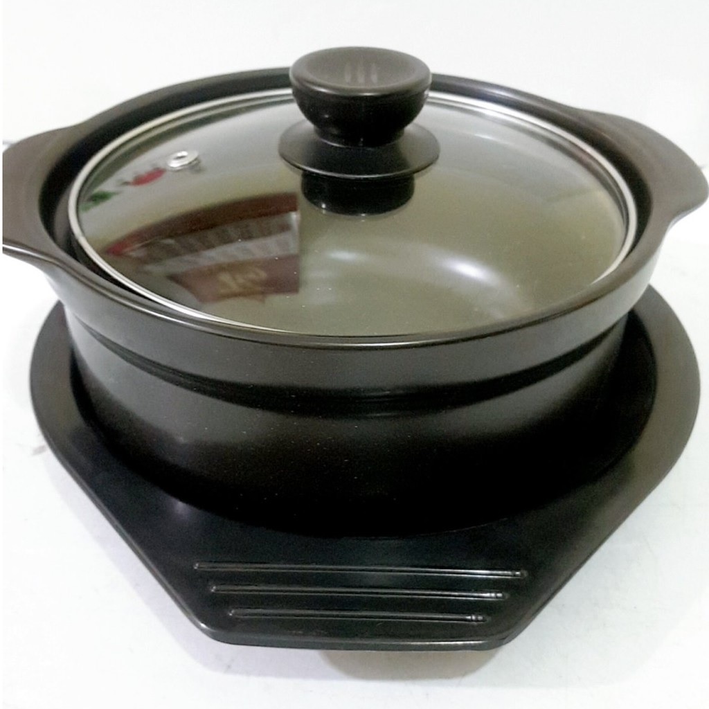 Đĩa để thố đất nấu mỳ cay 7 cấp độ cho nồi đất 1 lít hoặc 8 inch Đĩa để nồi đất nấu mỳ cay