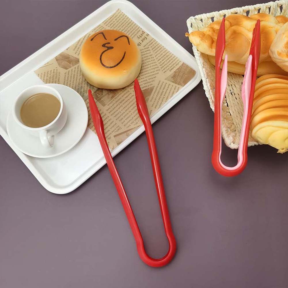 Set 3 Kẹp Gắp Thức Ăn Bằng Nhựa Chịu Nhiệt Nhiều Màu Tiện Dụng