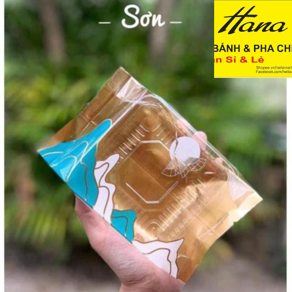 100 Bộ Khay túi trung thu 125-150-200gr Mẫu Sơn