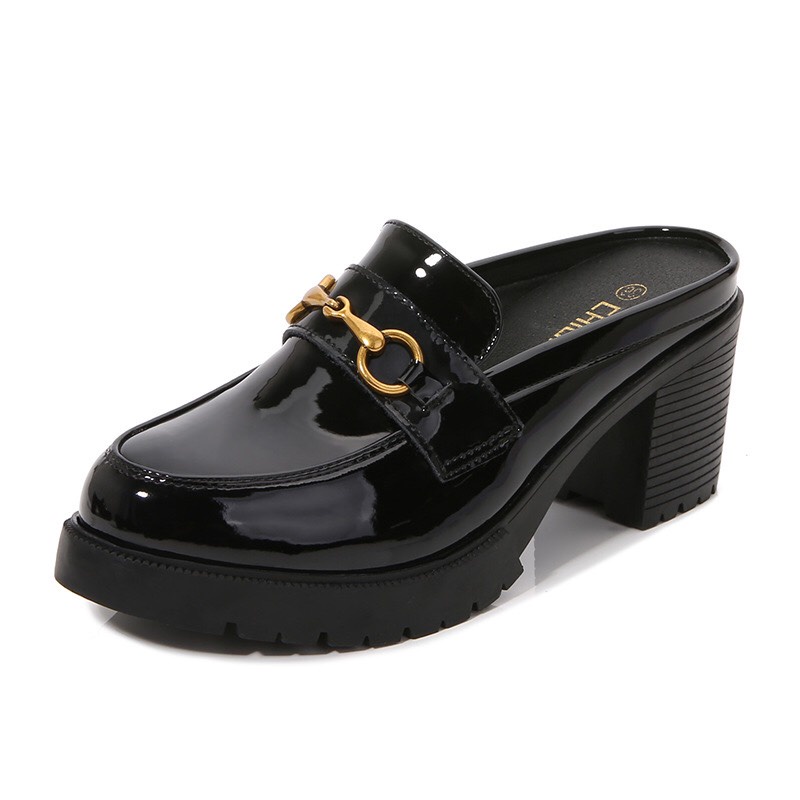 SỤC NỮ CAO GÓT SIZE NHỎ SIZE 33 ĐẾ VUÔNG  CAO 7CM