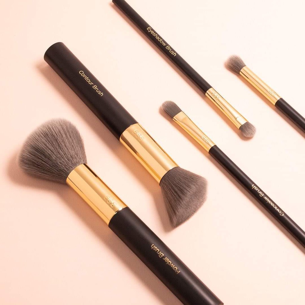 Billion Dollar Brows - Bộ Cọ Trang Điểm 5 Cây Billion Dollar Brows Charcoal 5 Piece Brush set