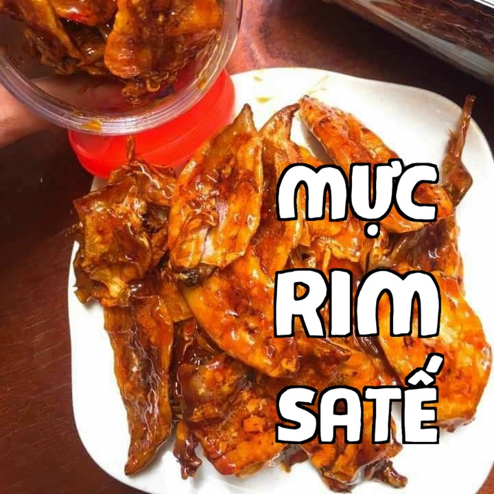 Mực rim me sate 250g Sa tế mực rim ăn vặt ngon