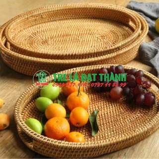 Khay mây oval