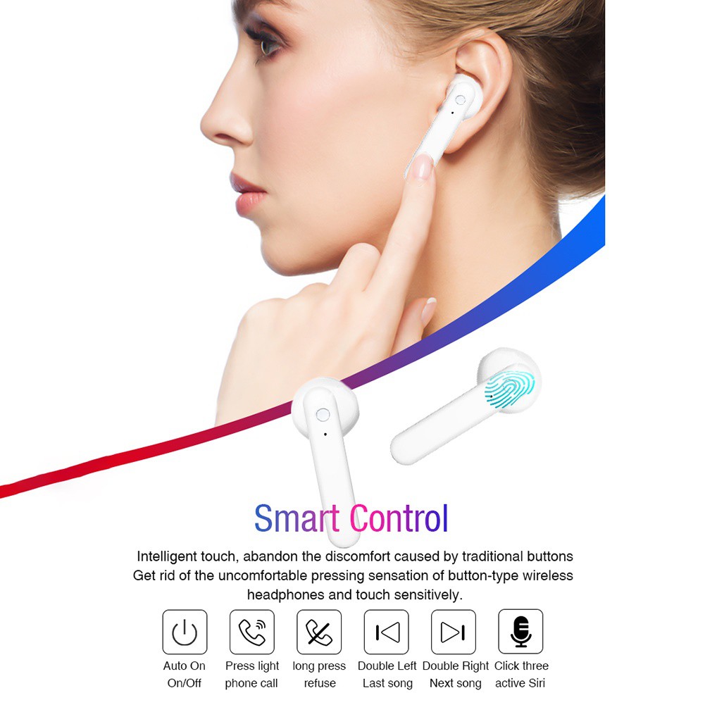 Tai Nghe Không Dây Hel + X12 Tws Bluetooth 5.0 Hifi Kèm Hộp Sạc