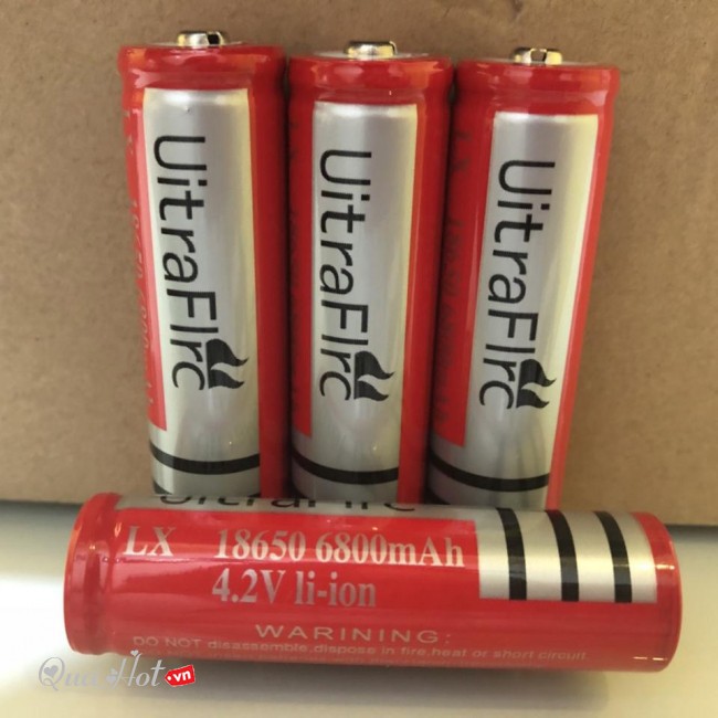 Pin Sạc Ultra Fire dành cho quạt Pin Sạc Ultra Fire dành cho đèn pin đội đầu