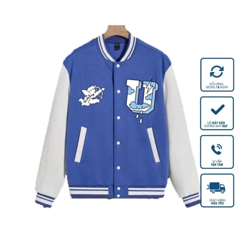 Áo Khoác Bomber Nam Nữ In Chữ UNDERTRAP Chất Liệu Nỉ Bông Siêu Cute - Super Fashion P
