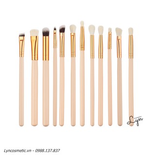 Set cọ trang điểm makeup mắt 12 cây lông mềm