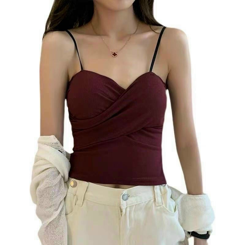 Áo 2 Dây Bra Xoắn Ngực Có Mút Đệm Gợi Cảm | BigBuy360 - bigbuy360.vn