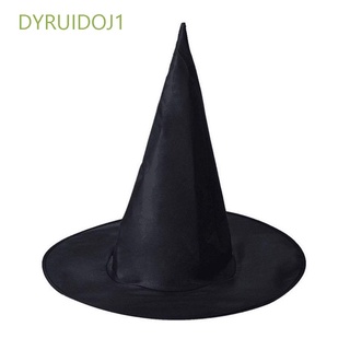 Nón Phù Thủy Màu Đen Bằng Vải Oxford Nhiều Màu Sắc Dùng Để Hóa Trang Halloween Dyruidoj1