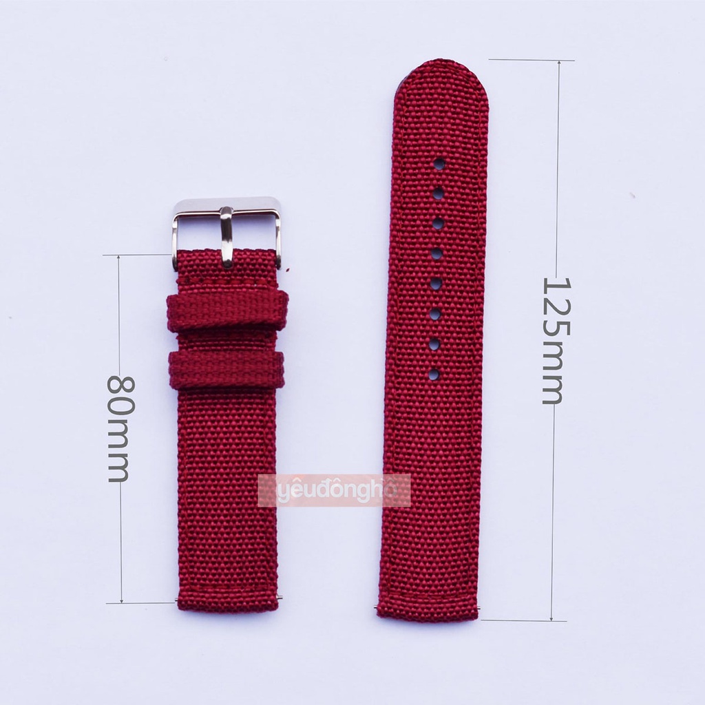 Dây đồng hồ Nato Nylon chất lượng cao kèm chốt thông minh