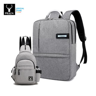 Combo Balo Unisex Hàn Quốc Cao Cấp & Túi Đeo Chéo Tiện Dụng Thời Trang PRAZA - BL166DC111