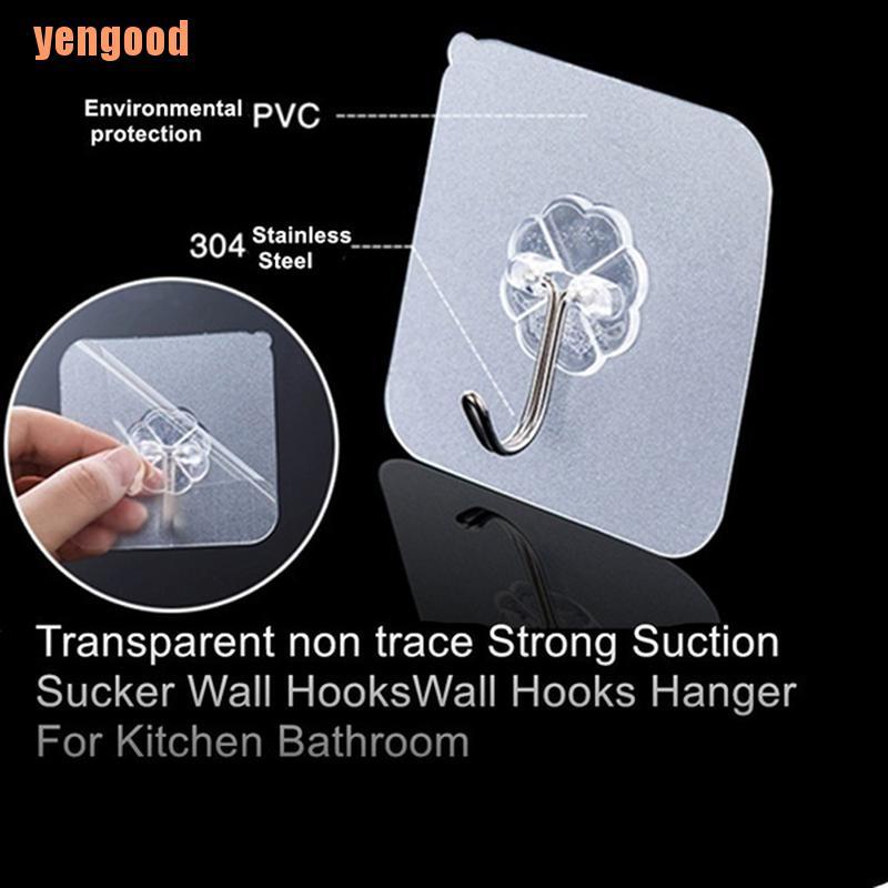 Móc Treo Đồ Gắn Tường Bằng Kim Loại Trong Suốt Tiện Lợi