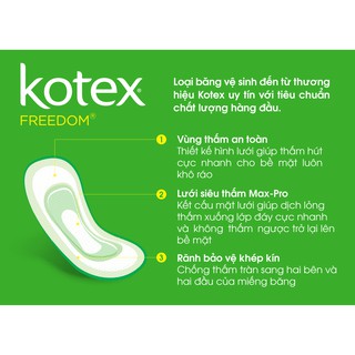 Băng Vệ Sinh Kotex Freedom Maxi 8 miếng