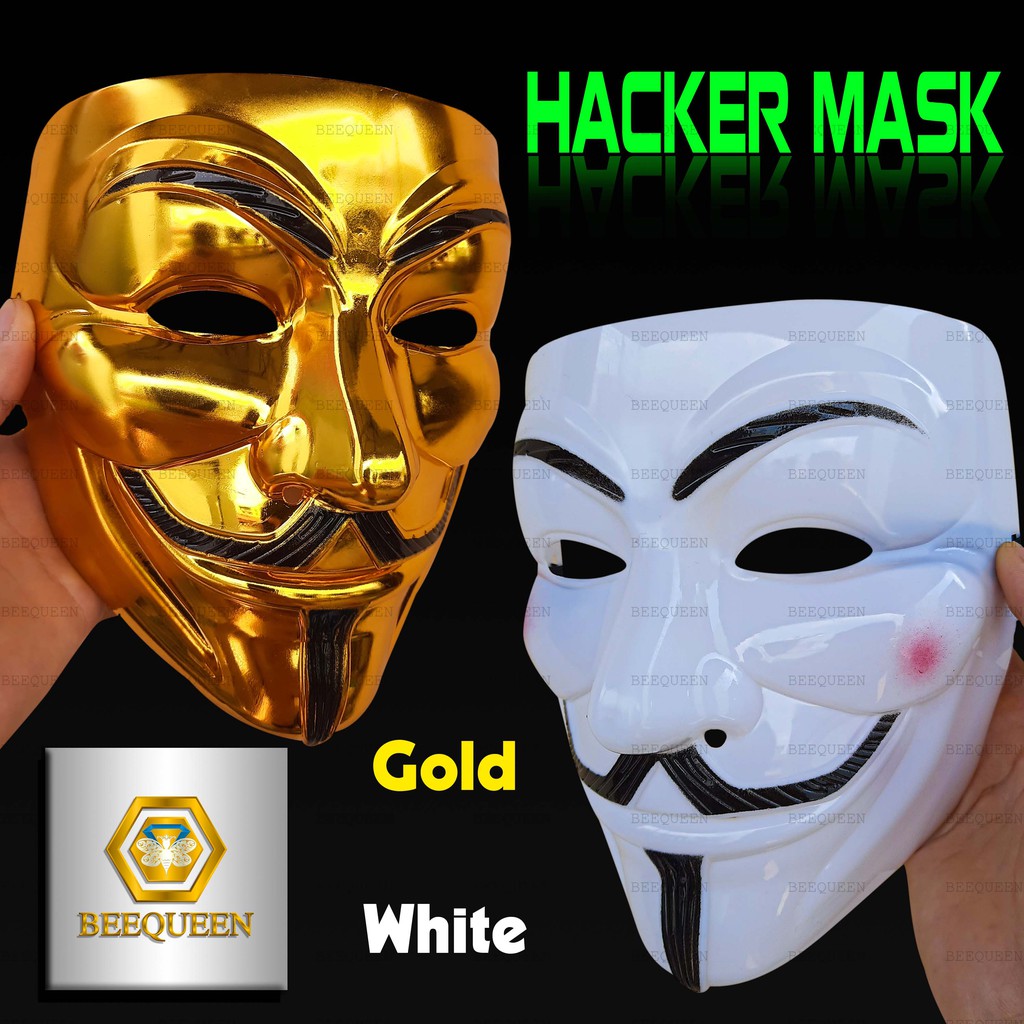 Mặt Nạ Hacker – Anonymous – Hai Mẫu Mặt Nạ Thằng Hề Vàng Và Trắng
