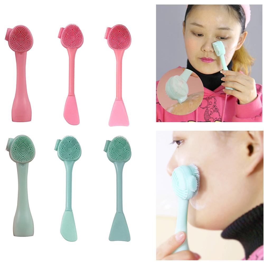 Cọ Rửa Mặt Bằng Silicone Hai Mặt Tiện Dụng
