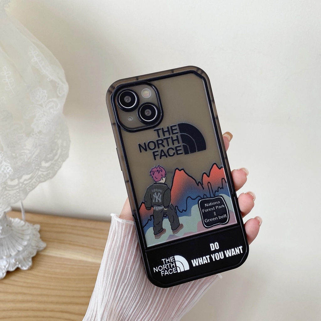Ốp Điện Thoại Họa Tiết the north face Có Giá Đỡ Cho iphone 13 Pro Max i13 13pro 11 Pro Max i11 iX XS Max 7plus 8plus XR 12Pro 12 Pro Max