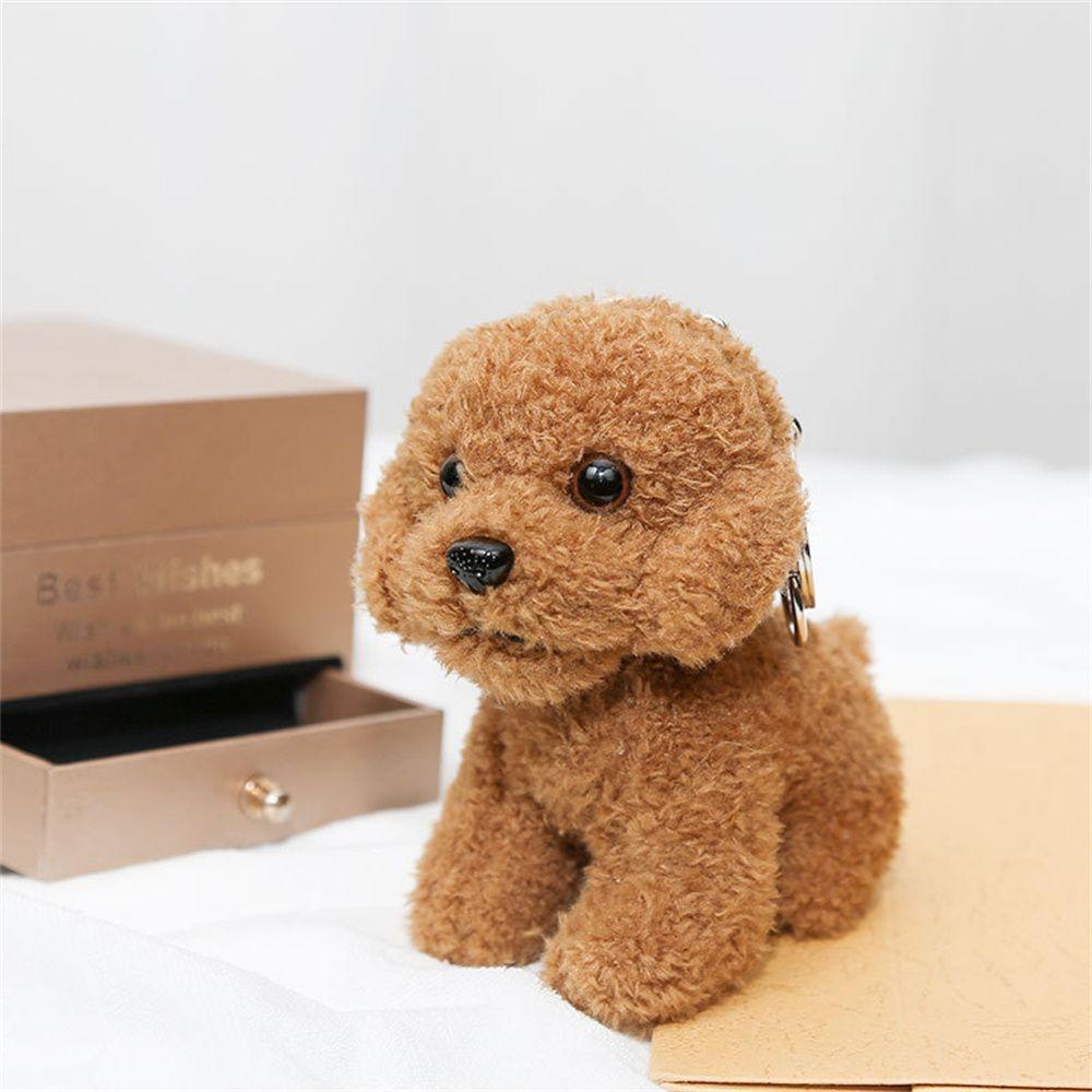 LANFY Móc Khóa Hình Chú Chó Nhồi Bông 12cm Dễ Thương
