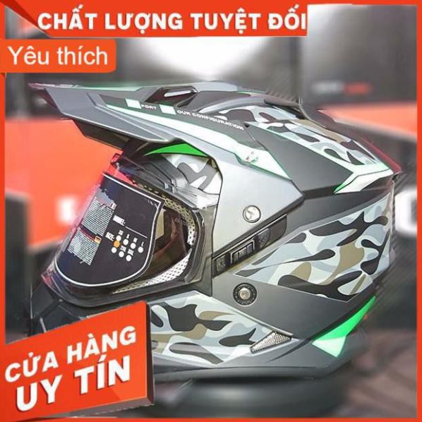 🌠 MŨ BẢO HIỂM CÀO CÀO FULLFACE YOHE 632A 2 KÍNH