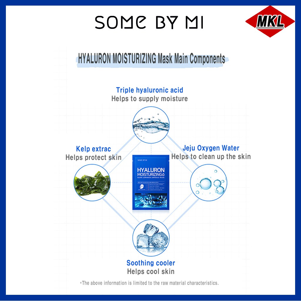 SOME BY MI  1 Hộp  Mặt Nạ Dưỡng Ẩm Chăm Sóc Da Chiết Xuất Tràm Trà Sữa Đậu Nành / Mặt Nạ Chăm Sóc Da