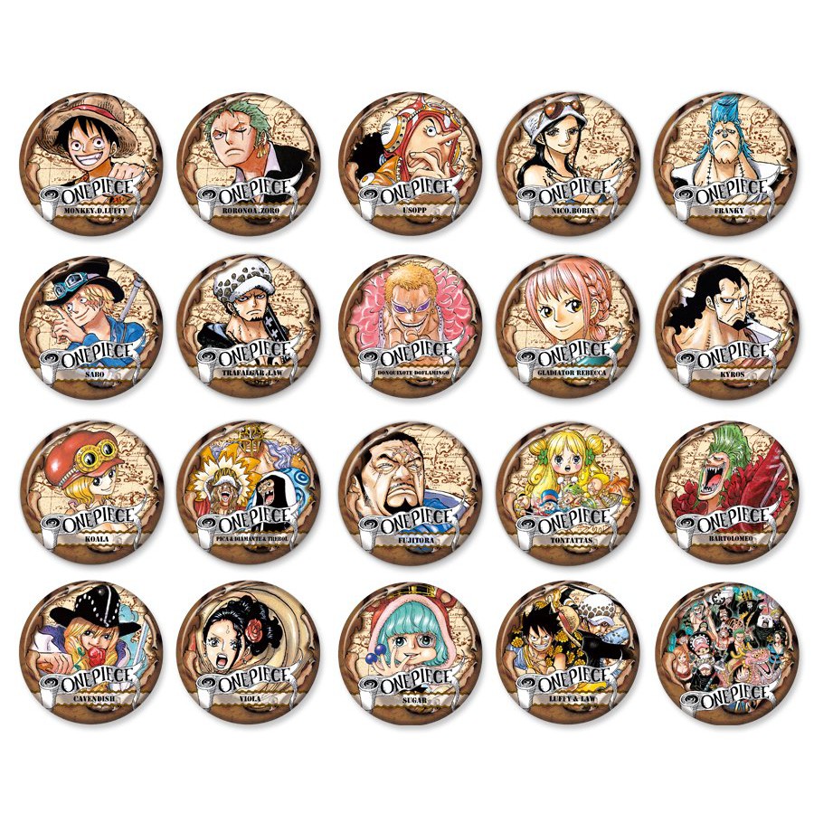 Huy hiệu IN HÌNH ONE PIECE ĐẢO HẢI TẶC anime chibi xinh xắn