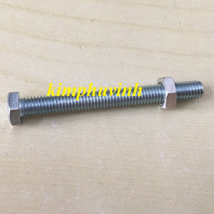 50 BỘ -  M6x60mm BULONG LỤC GIÁC - ỐC 6LI