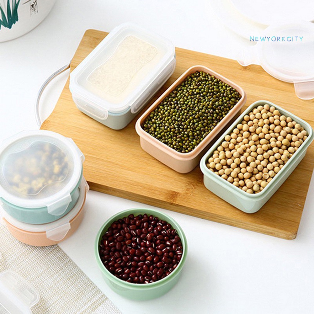 Hộp Đựng Thức Ăn Trưa Trong Suốt Có Nắp Đậy Dung Tích 280/380ml