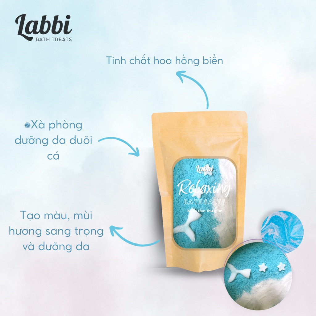 𝐋𝐄𝐆𝐄𝐍𝐃 𝐎𝐅 𝐓𝐇𝐄 𝐒𝐄𝐀 [Labbi] Relaxing Bath Salt / Muối thư giãn dưỡng da