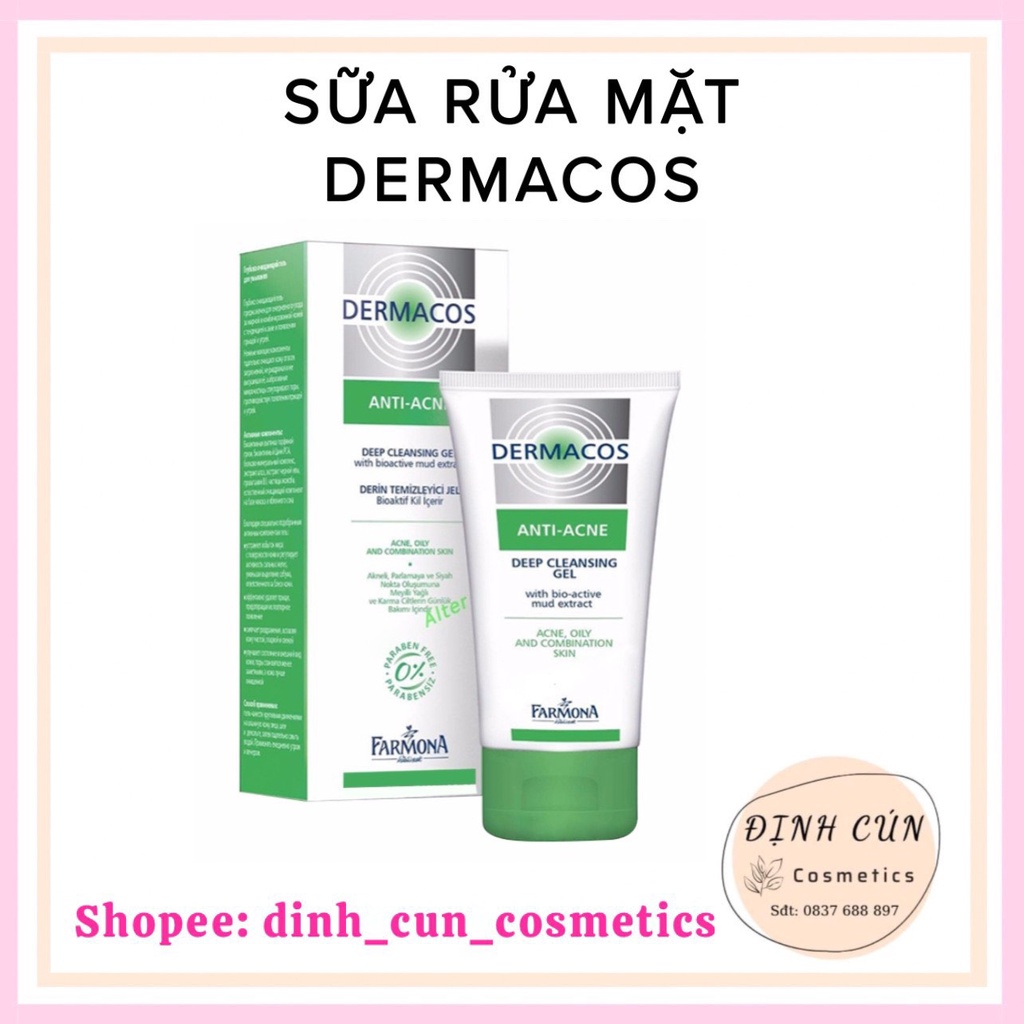 [Chính Hãng] Sữa Rửa Mặt Dermacos BaLan 150ML