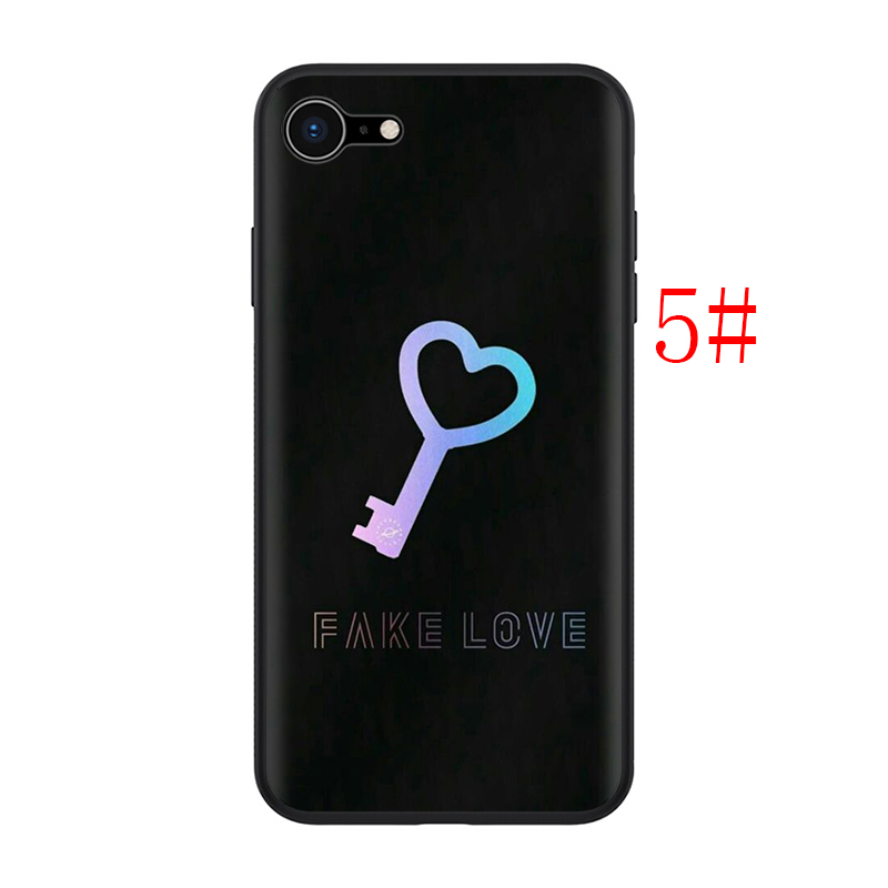 Ốp điện thoại silicon mềm TPU in hình W107 Korean Boys Fake Love cho iPhone 11 12 Pro Mini XS Max X XR