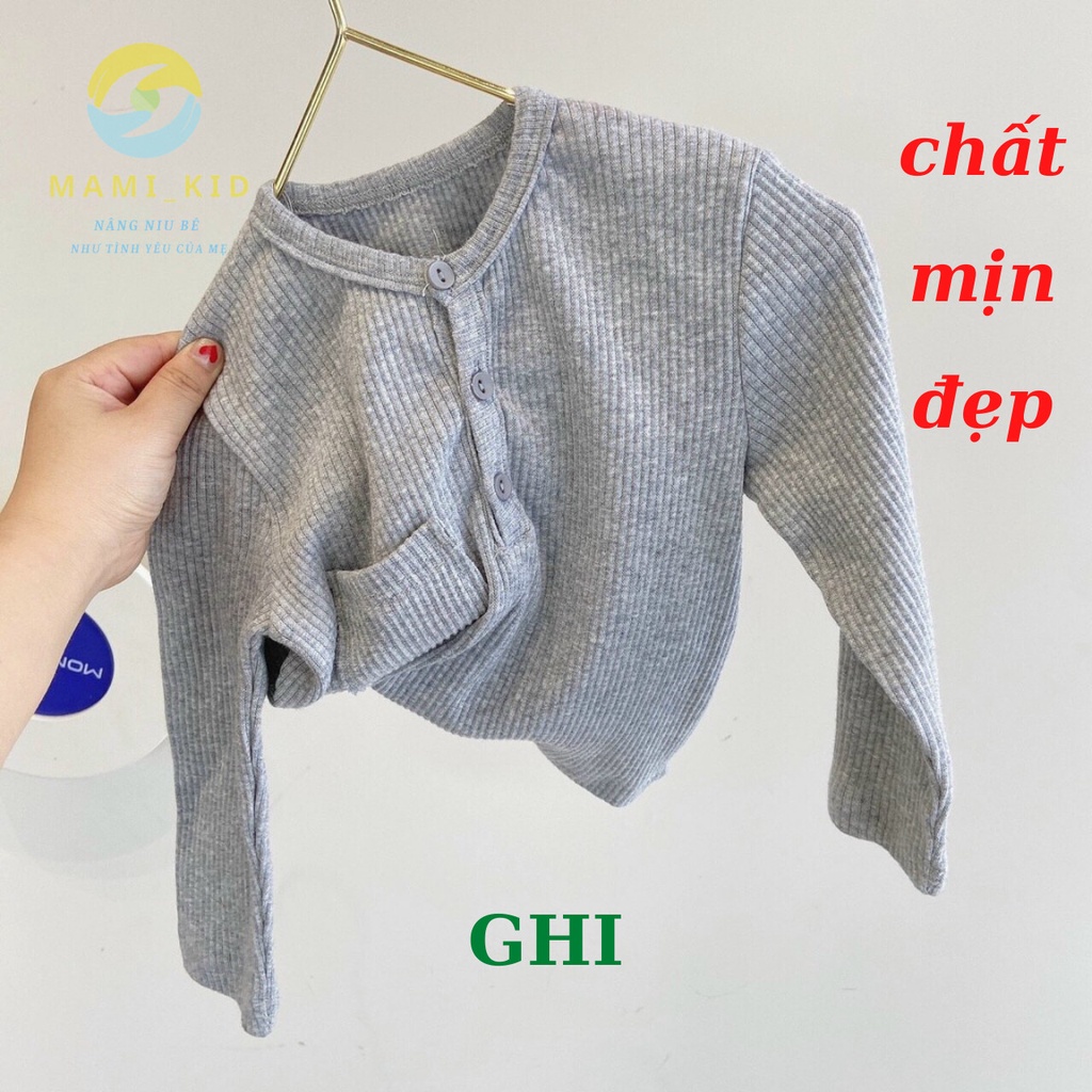 áo bé gái chất len tăm dày dặn 10-40kg Mamikid