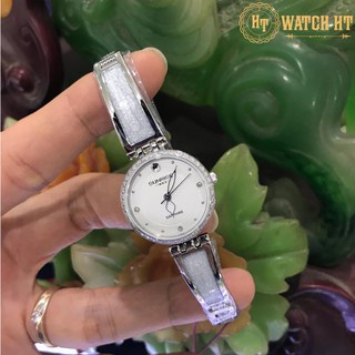 Đồng hồ nữ SUNRISE 9957SA trắng Đính đá sang trọng Kính Sapphire chống xước chống nươc