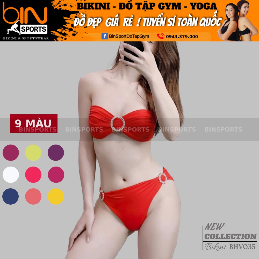 Bộ Bơi Nữ Hai Mảnh Sexy Mặc Đi Biển Freesize Bin Sports BHV035