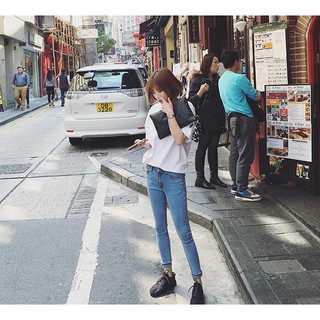 (XẢ KHO)ÁO THUN T SHIRT BASIC TEE TRẮNG TRƠN.