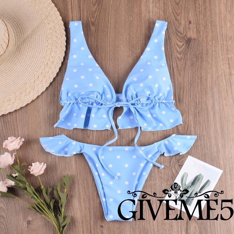 Bộ đồ bơi họa tiết chấm bi kiểu dáng thời trang quyến rũ dành cho nữ | BigBuy360 - bigbuy360.vn
