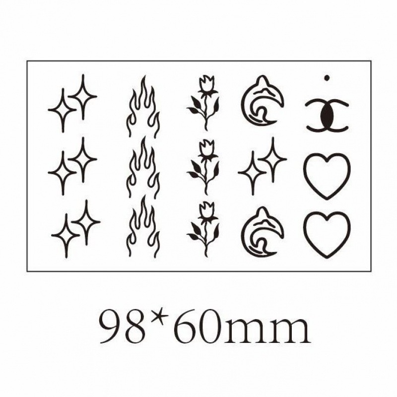 Hình Xăm Dán Tạm Thời Chống Nước Lâu Trôi Quyến Rũ Cho Nữ