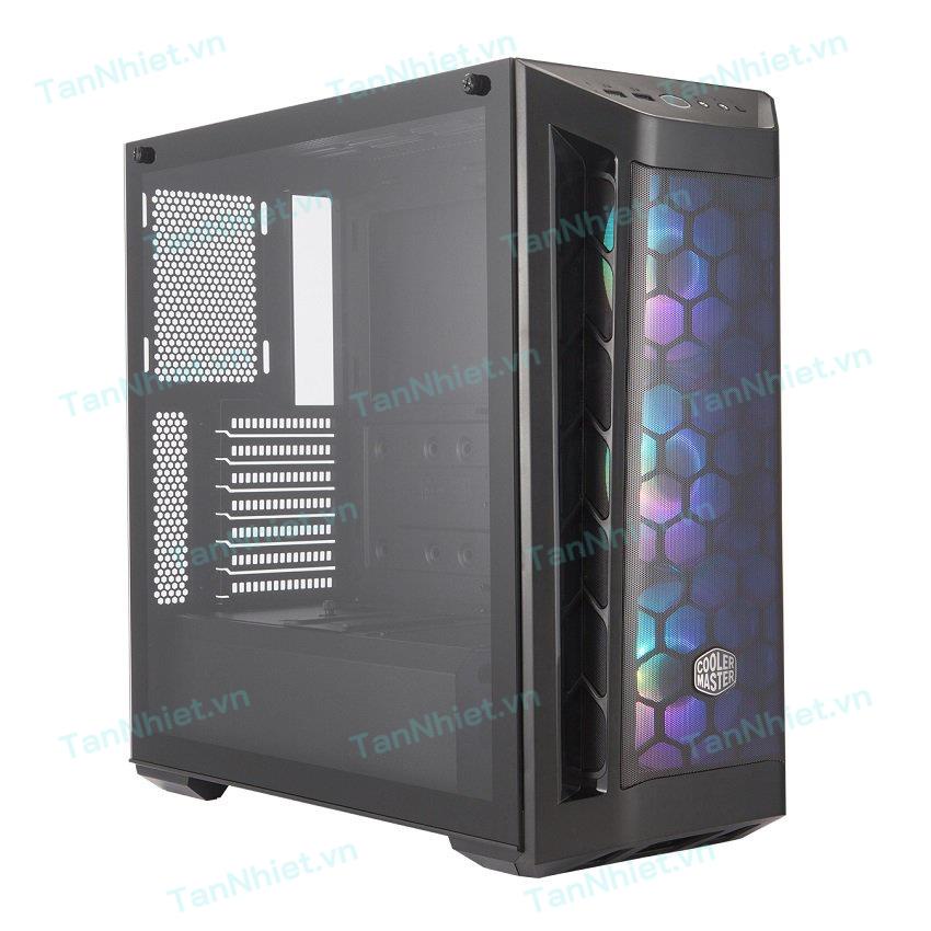 Vỏ Case Cooler Master MasterBox MB511 ARGB (Mid Tower/Màu đen/Led ARGB/Mặt lưới) - Bảo hành chính hãng 12 tháng