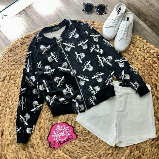 Khoác nhung họa tiết😍😍😍