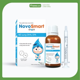 DHA, EPA Novosmart Nhỏ Giọt, Không Tanh, Hàm Lượng Cao Giúp Bé Thông Minh, Phát Triển Não Bộ Toàn Diện  20ml