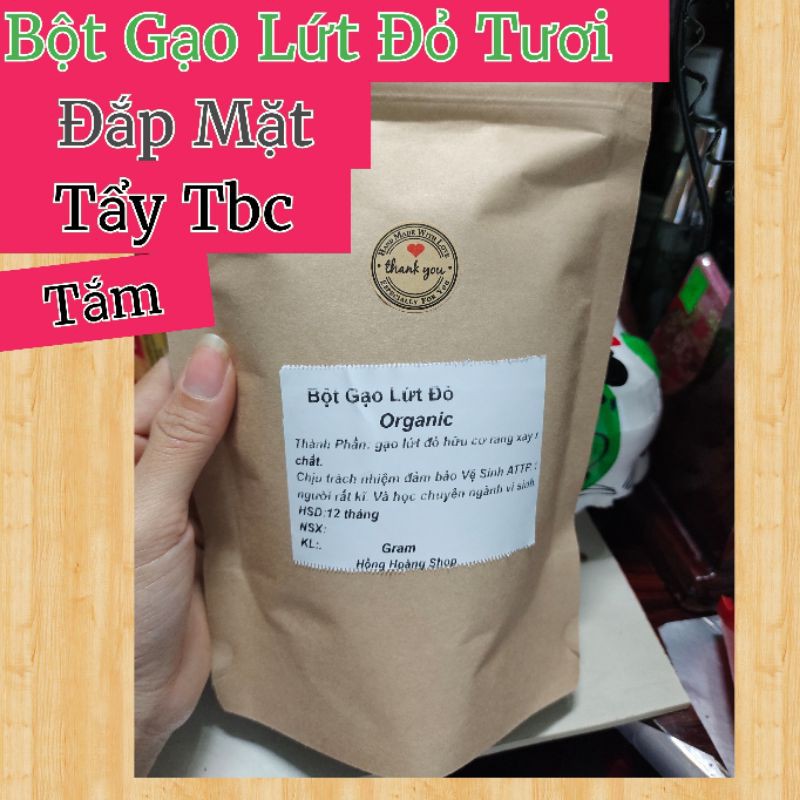 Bột Gạo Lứt Đỏ Tươi Đắp Mặt