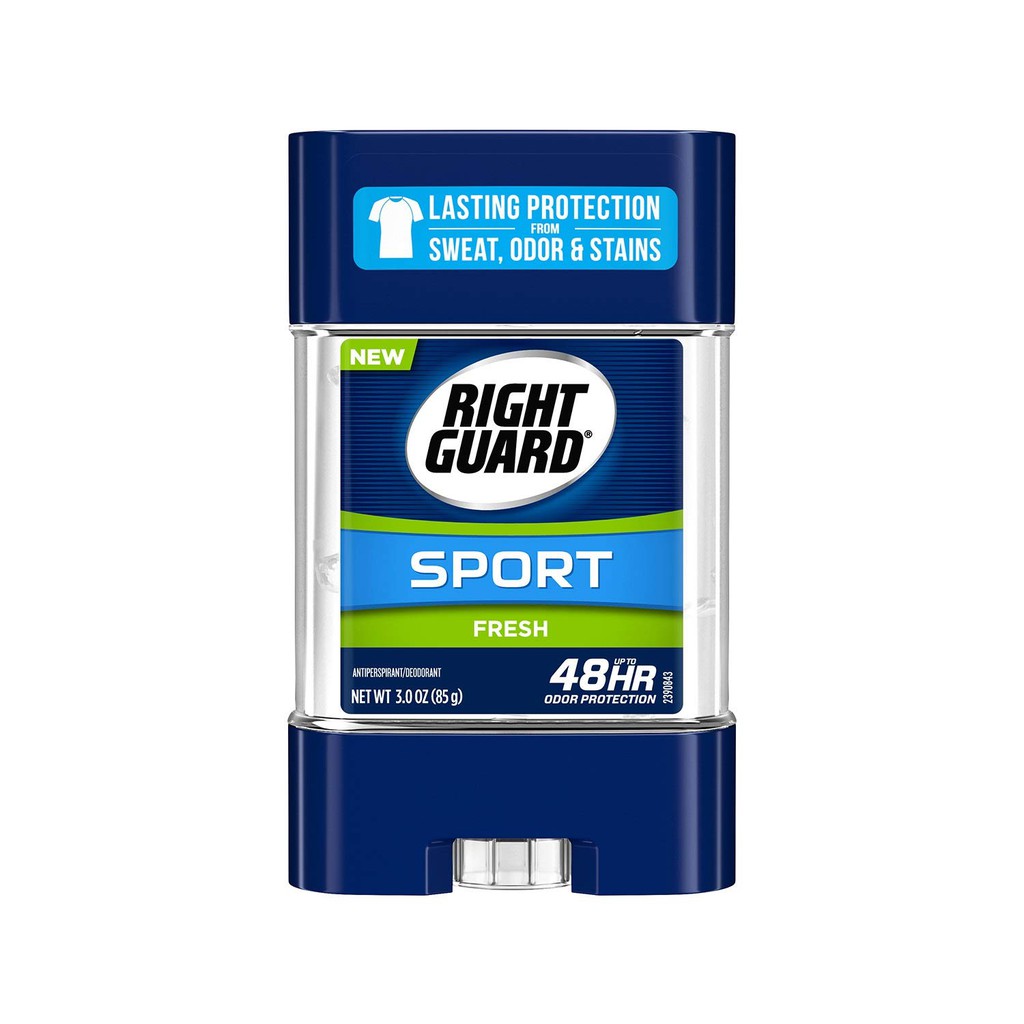 Lăn khử mùi thể thao nam dạng gel Right Guard Sport Antiperspirant Deodorant Gel Fresh 85g (Mỹ)