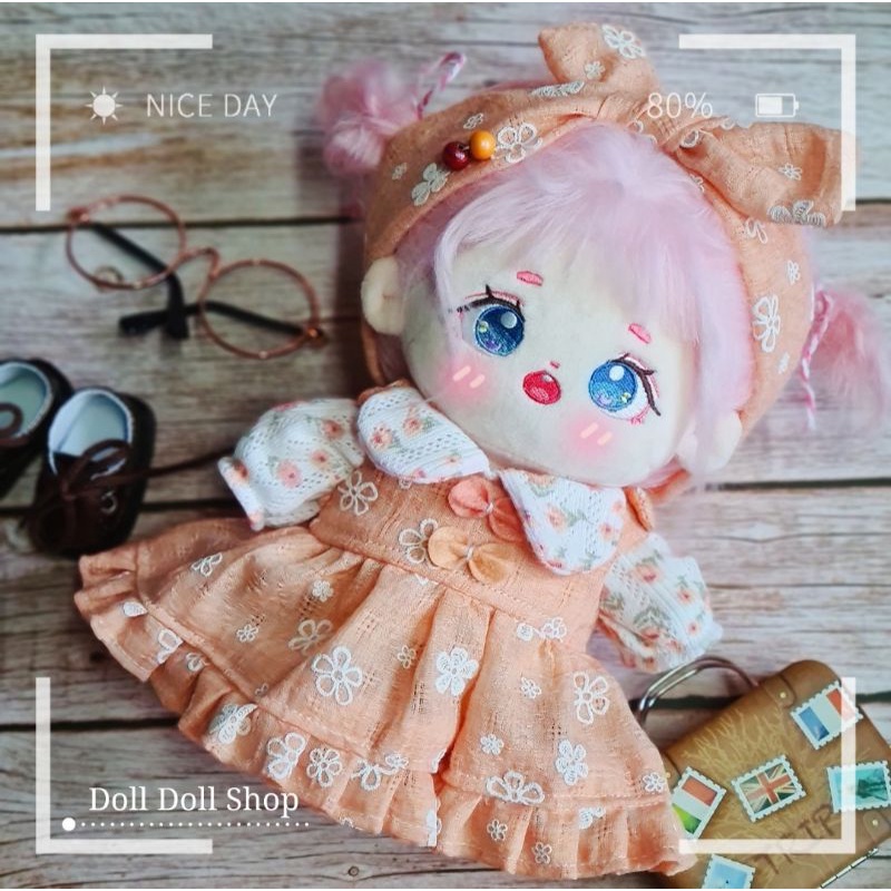 Outfit cho búp bê doll 20cm,15cm